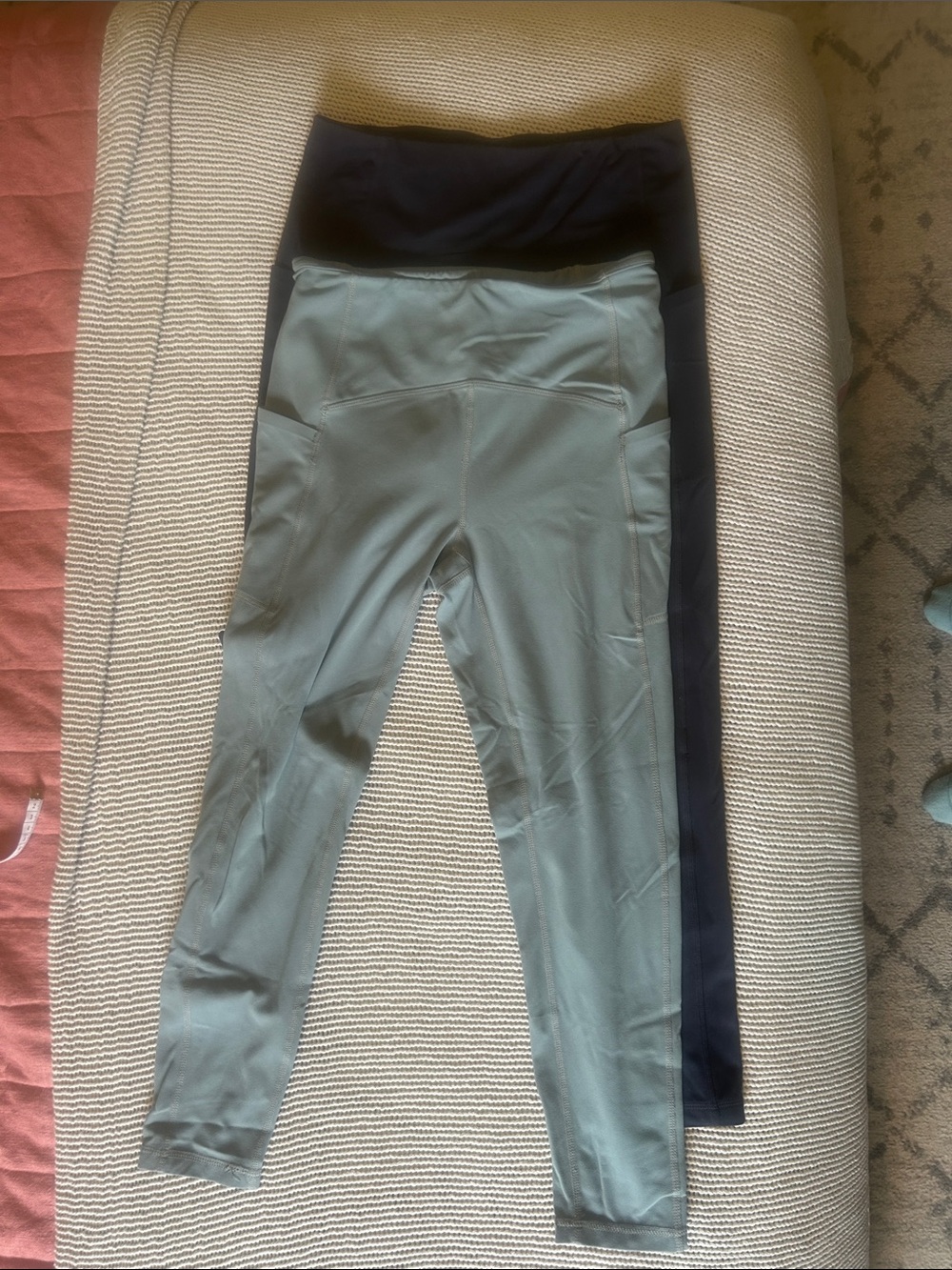 Zella Women’s Legging Set in Sage Green and Navy